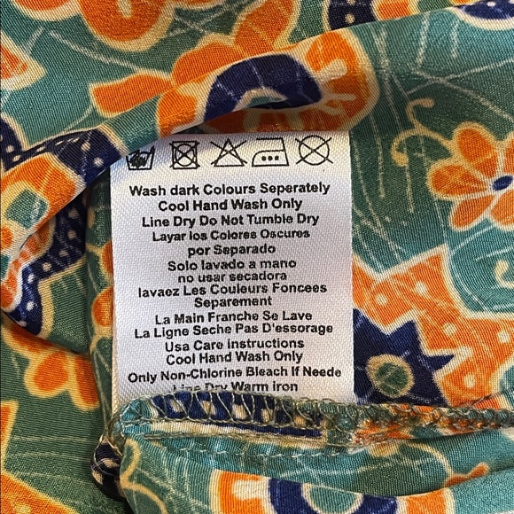 KARMA HIGHWAY M–XL Teal Boho Tie Front Blouse Festival Top - Picture 9 of 9